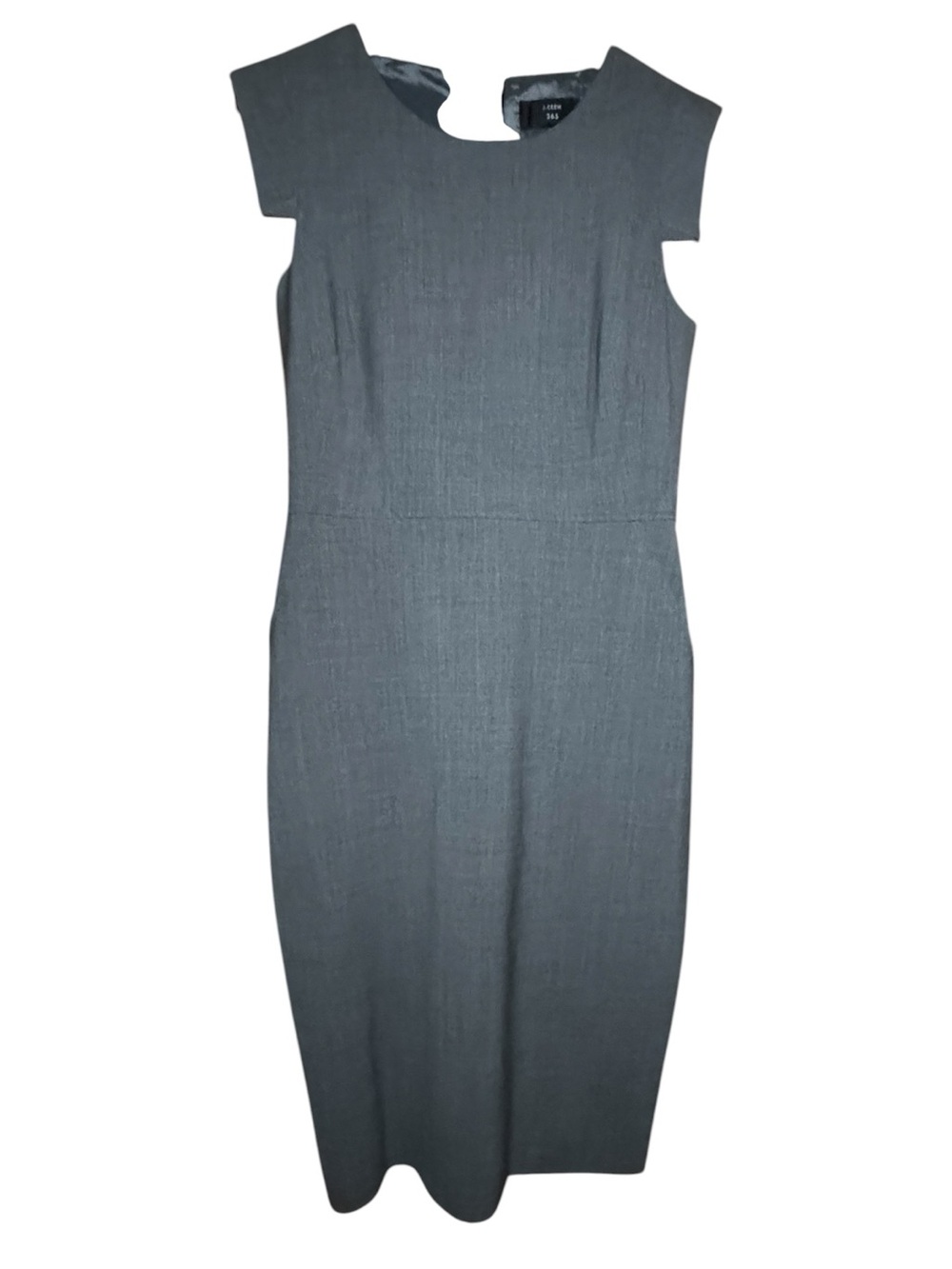 J. Crew 365 Wool Gray Sheath Midi Dress